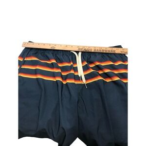 Fair Harbor Swim Trunks Retro Stripe Elastic Waist Drawstring Mens XXL‎